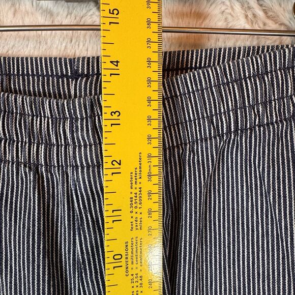 Uniqlo Pants Women's XL Striped Stretch Drawstring Cotton Blend Comfort Pull-On - Picture 9 of 11